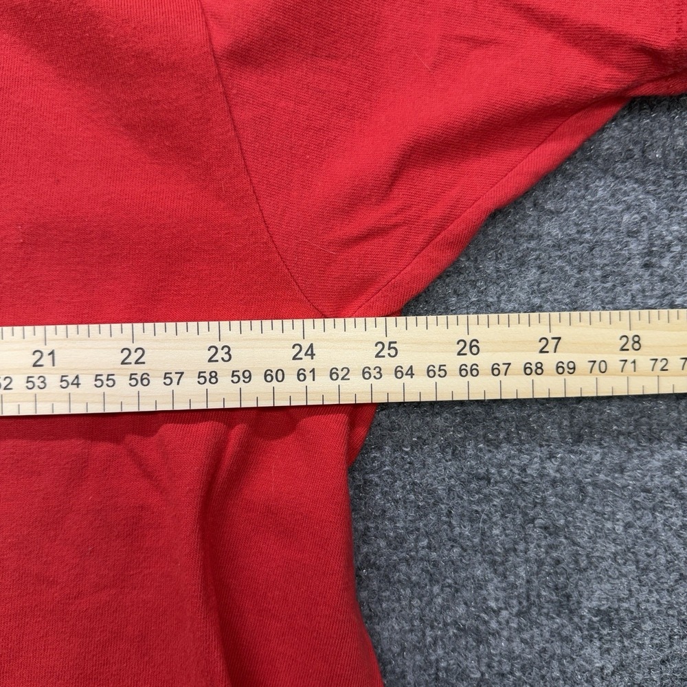 Adidas T Shirt Men's Red/White Vintage Size XL Boot Y2K - Picture 3 of 6